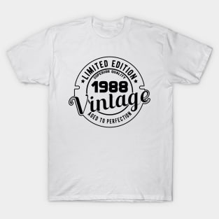 1988 VINTAGE - 33Th BIRTHDAY GIFT T-Shirt